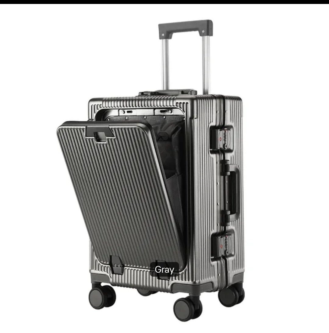 Charcoal luggage